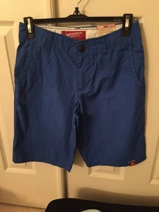 NWT - Boy's Arizona Jean Co. Blue Chino Shorts, 16 Regular - Picture 1 of 9