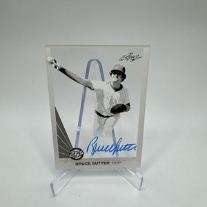 Bruce Sutter 2015 Leaf Clear On Card Auto