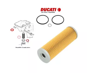 Ducati Panigale 959 899 1199 1299 V2 oil filter drain plug sealing gasket kit - Imagen 1 de 1
