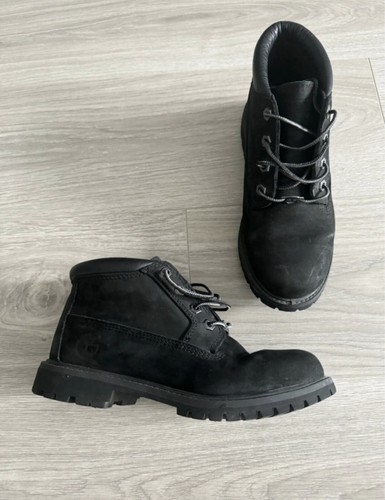 STIVALI DA PASSEGGIO IMPERMEABILI IN VERA PELLE TIMBERLAND NERI TAGLIA 5