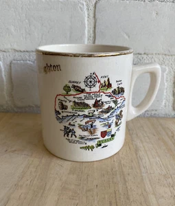 Vintage Sussex County Brighton England Liverpool Road Pottery Coffee Tea Cup Mug - Picture 1 of 12