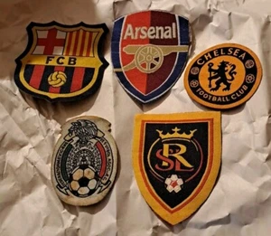 Patch Lot Of 5 Various Fifa Sports Rare Soccer Futbol Uniform Badge Collection - Picture 1 of 4