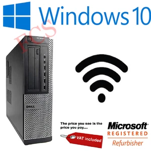 Dell Optiplex Core i5 4GB RAM 240GB SSD Windows 10 Desktop PC - Picture 1 of 6