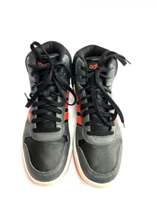 Adidas Mid 2.0 Hoops Boots Black & Red Sneakers Shoes Men Size 6 GZ7768 - Picture 1 of 14