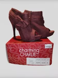 Dark Red Heels Size 6 Charming Charlie - Bild 1 von 1