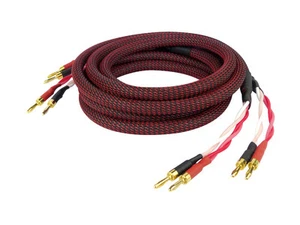 2 X 3M dynavox Perfect Sound Speaker Cable Ofc 99,99% Copper 4x2, 5qmm 207298 - Bild 1 von 6