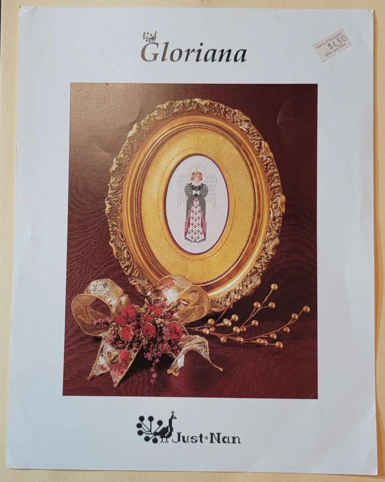 Just Nan Cross Stitch Chart "GLORIANA" Angel - Image 1 of 1