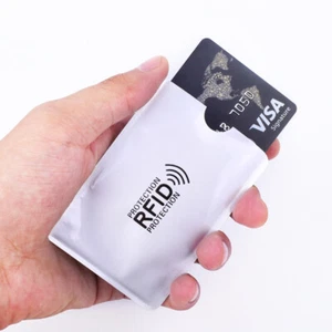 10 x RFID Blocking Card Sleeve-Secure Credit/Debit Card Holder Anti Theft  - Picture 1 of 7