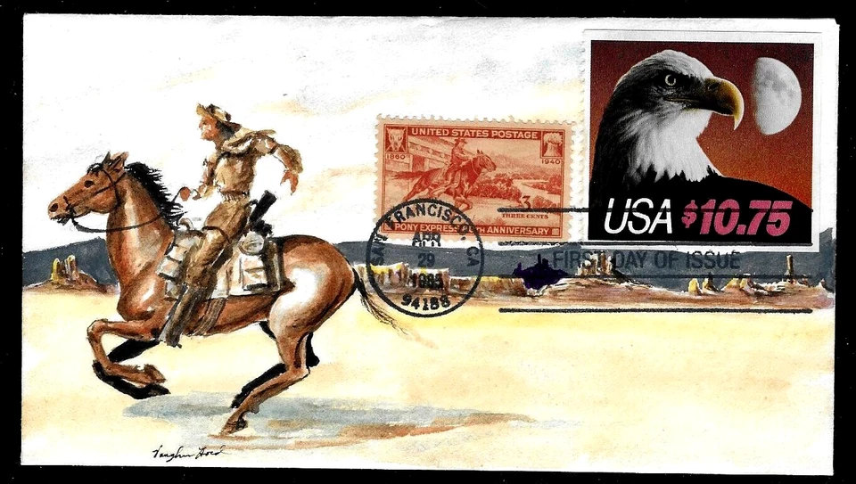 2122 $10.75 Stamp (1985) THE AMERICAN BALD EAGLE FDC HD/HP FROM VAUGHN HORD !!! - Image 1 of 1