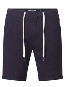 D555 Duke Mens Navy Rugby Shorts Elasticated Waist New S M L XL XXL (200124) - Picture 1 of 2