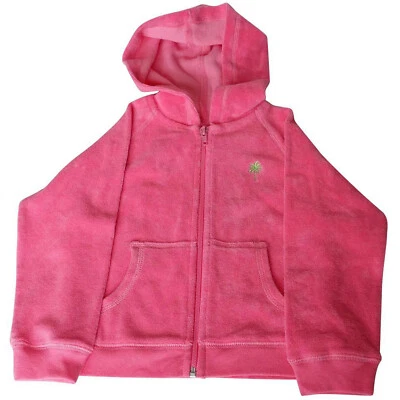 Chaqueta LILLY PULITZER Rosa Elástico Algodón Terry Francés Toby Con Capucha Cremallera Niñas 4 Foto 1 de 4
