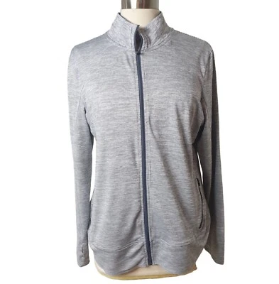 Jaqueta feminina C9 Champion dupla seca zíper completo XL corrida atlética alta baixa AGORA - Imagem 1 de 4