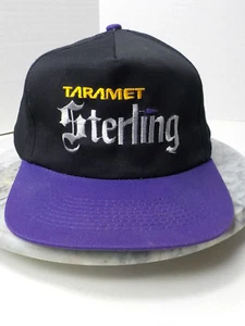 Vintage 90er Taramet Sterling Co. KC Werbung Baseball Stil Druckknopflasche Mütze - Bild 1 von 7