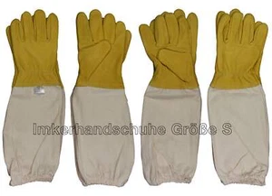 1 Paar Imkerhandschuhe Gr. S - XXL imprägniertes Ziegenleder Baumwolle Imkerei - Bild 1 von 14