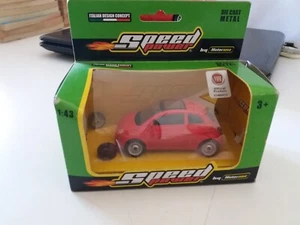 Modellino MOTORAMA Speed Power FIAT 500 rossa 1/43 completa di scatola - Imagen 1 de 2