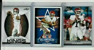 (3) KYLER MURRAY 2019 LEAF DRAFT "1ST EVER PRINTED" ROOKIE CARD LOT! HEISMAN - Picture 1 of 6