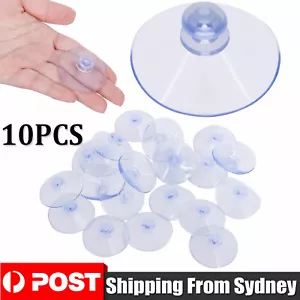 10PCS Mushroom Head Suction Cup Sucker With Hole Suction Cups Hook Soft Plastic - Picture 1 of 8