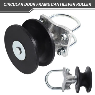 (4 件装)4 英寸圆柱 x 2 1/2 英寸圆门优质尼龙悬臂门滚轮 — 第 1/4 张图片