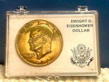 US 1972 P Eisenhower Apollo Gold Plated Dollar
