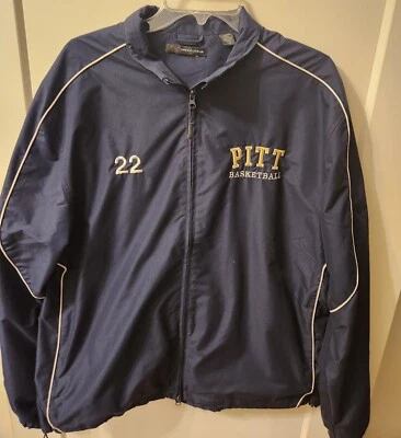 University Of Pittsburgh Greg Norman Pitt Basketball Full Zip Vintage Jacket... - Image 1 of 4