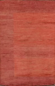 Contemporary Solid Gabbeh Oriental Hand-knotted Wool Area Rug 3x4 Modern Carpet - Picture 1 of 12