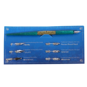 Kalligrafie Starterset Holz Dip Stift Set Schüler für Kunst Schreiben Zeichnen - Bild 1 von 12