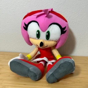 Toy Factory Sonic the Hedgehog 18" Moderno Amy Sega Peluche Lrg Muñeca 2020 RARO DIFÍCIL DE ENCONTRAR - Imagen 1 de 9