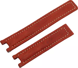 Tag Heuer Brown Leather Strap With White Stitching And Orginal Buckle. - Picture 1 of 9