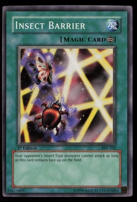 Yugioh Insect Barrier PSV-102 1st Edition Common NM - Image 1 of 2