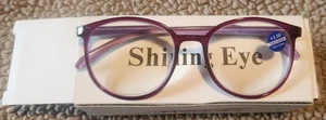 Stylish Oval Reading Glasses 3.50 with Durable Legs - Lavender - Picture 1 of 5
