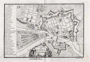 Kassel Stadtplan Hessen Plan engraving Kupferstich Andrews 1771 - Picture 1 of 1