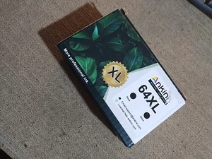 2-pk Compatible para HP 64XL- (2) Cartuchos de Tinta Negra Lote 64 XL - ENVÍO RÁPIDO GRATUITO - Imagen 1 de 5