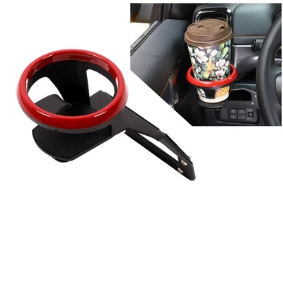 Red  Ring Left Side Under Air Vent Cup Holder Carbon Steel For Ford Ranger 2023+ - Image 1 of 4