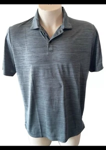 Oakley Hydrolix Golf Poloshirt Herren grau schwarz gestreift Gr. L Neu ohne Etikett - Bild 1 von 10