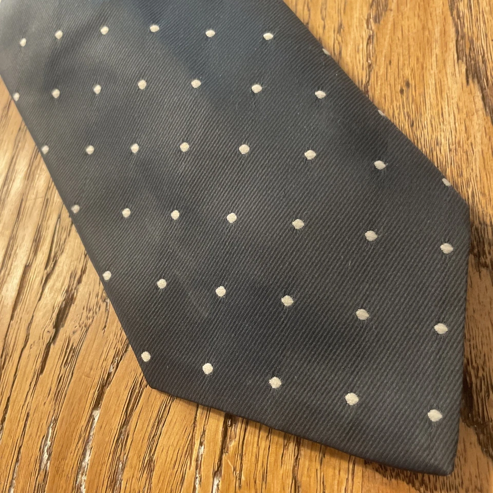Corbata ancha vintage usada en excelente estado años 60 70 Wemlon por Wembley poliéster mod patrón de puntos Foto 1 de 4