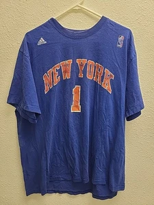  Adidas T-Shirt XXL NBA NEW YORK KNICKS #1 STOUDEMIRE SS BAUMWOLLE 52" x 30" - Bild 1 von 14