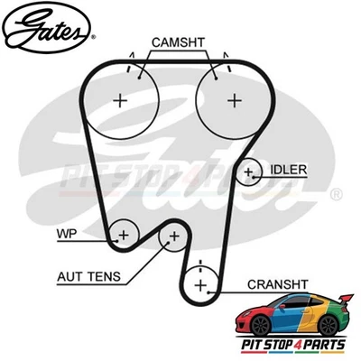 Kit de correa de distribución GATES K035397XS negra 310 mm para Volvo V70 1998-1999 Foto 1 de 4