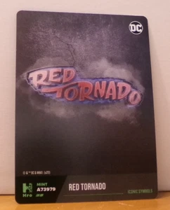 TARJETA COLECCIONABLE HÍBRIDA MUY CHULA DC COMICS LOGOTIPO TORNADO ROJO - Imagen 1 de 2