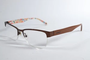 Cacharel Eyeglasses CA1011 Womens Brown 138 Semi-Rimless Metal Glasses Frames - Picture 1 of 4