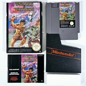 &copy;1987 Nintendo NES Fantasy Platformer WIZARDS & WARRIORS Pal CIB Ghosts Goblins