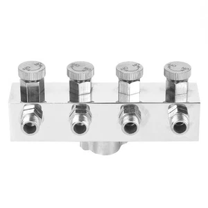 Einstellbare Aluminium Luft Schlauch Splitter Airbrush Adapter Fitting Zubehör - Afbeelding 1 van 9