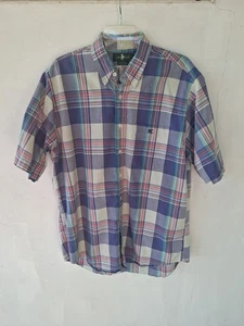 Camisa Hunt Club L Para Hombre Multicolor Vintage Rayas Manga Corta Bolsillo Años 90  - Imagen 1 de 10