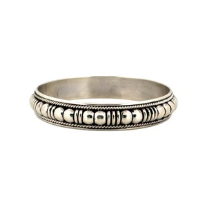 Thomas Charlie, Brazalete, Plata de Ley, Navajo Hecho a Mano, 8" - Imagen 1 de 3