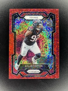 2023 Panini Prizm #340 Dylan Horton Red Sparkle Prizm Rookie RC - Picture 1 of 2