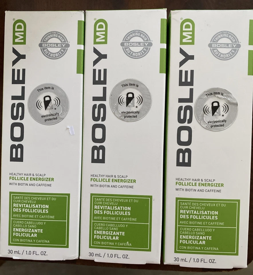 3pc Lot Bosley Healthy Hair & Scalp Follicle Energizer 1 Fl Oz Each - Image 1 of 1