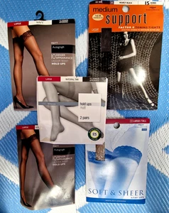 Marks & Spencer 'Medias Top de Encaje Brillante 'Bronceado Natural Paquete M&S *** - Imagen 1 de 6