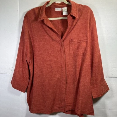 复古 KORET 70 年代亚麻混纺 3 件套休闲尺寸 XL 裤背心夹克 — 第 1/4 张图片