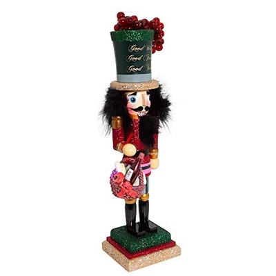 Hollywood Wine Wood Nutcracker 14 Inch HA0581 - Image 1 of 2