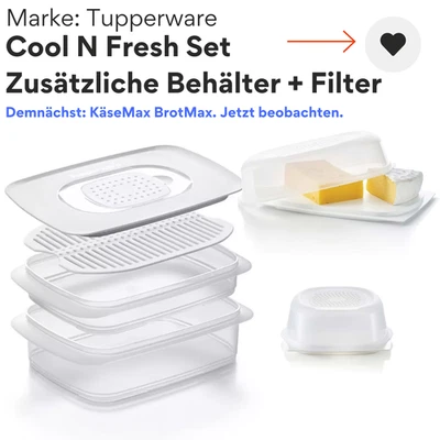 Tupperware Cool'N Fresh div. Kühlschrankbehälter KäseMax Ersatz BrotMax myTupp - Bild 1 von 4