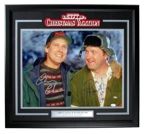 Chevy Chase/Randy Quaid Autographed 16x20 Photo Christmas Vacation Framed JSA - Picture 1 of 4